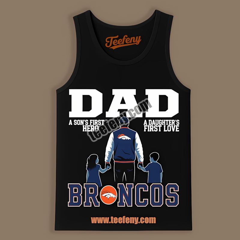 Denver Broncos Dad Hero Daughter Love Vintage Tanktop Denver Broncos Dad Hero Daughter Love Vintage Tanktop