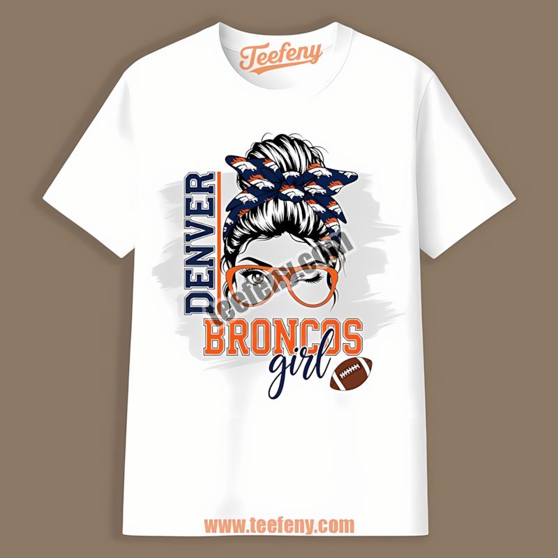 Denver Broncos Girl Vintage Fan Shirt