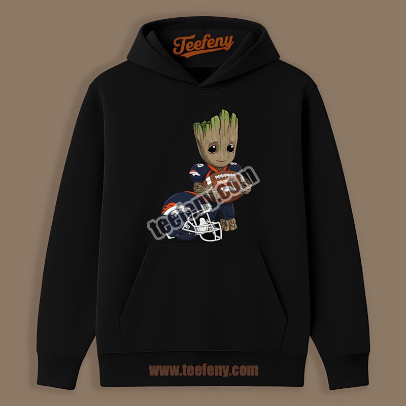 Denver Broncos Groot Football Unisex Hoodie Denver Broncos Groot Football Unisex Hoodie