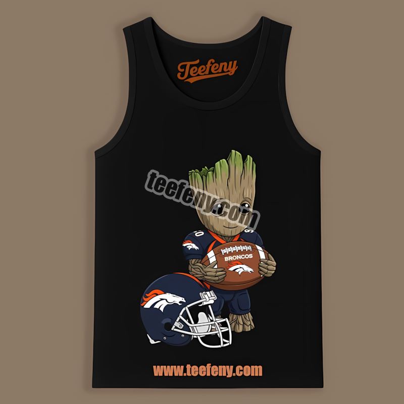 Denver Broncos Groot Football Unisex Tanktop Denver Broncos Groot Football Unisex Tanktop