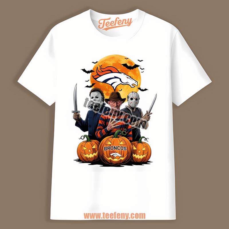 Denver Broncos Halloween Jason Freddy Krueger Shirt