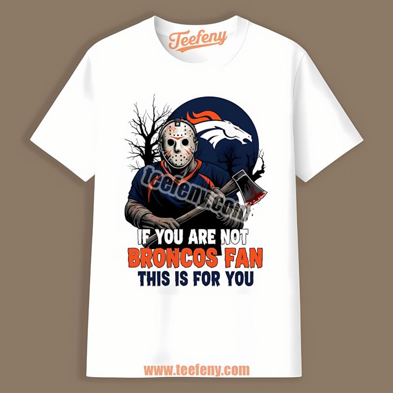 Denver Broncos Halloween Jason Voorhees Color Shirt