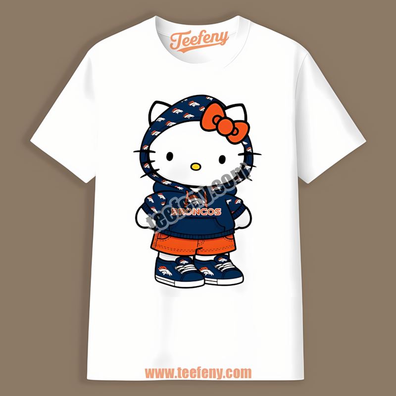 Denver Broncos Hello Kitty Retro Shirt