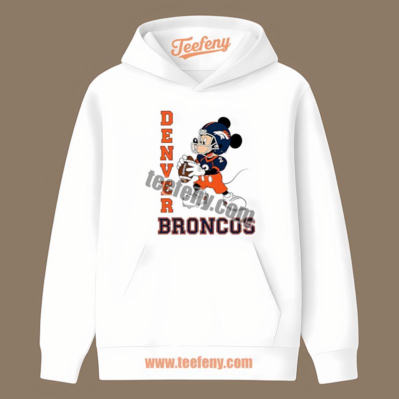 Denver Broncos Mickey Quarterback Football Hoodie Denver Broncos Mickey Quarterback Football Hoodie
