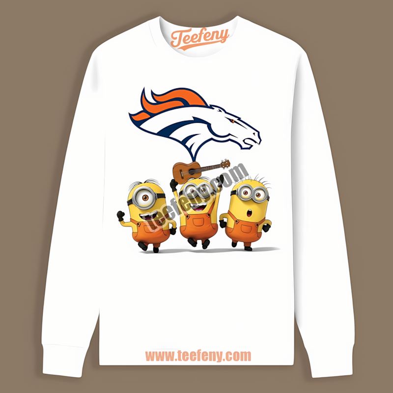 Denver Broncos Minions Retro Long Sleeve Denver Broncos Minions Retro Long Sleeve