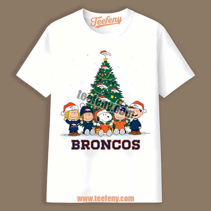 Denver Broncos Peanuts Christmas Graphic Shirt