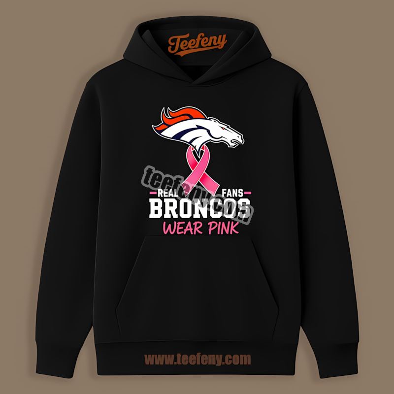 Denver Broncos Real Fans Wear Pink Vintage Hoodie Denver Broncos Real Fans Wear Pink Vintage Hoodie
