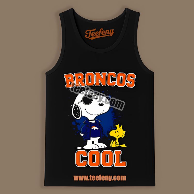 Denver Broncos Snoopy Cool Regular Tanktop Denver Broncos Snoopy Cool Regular Tanktop