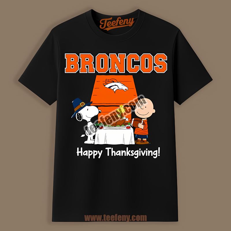 Denver Broncos Snoopy Thanksgiving Classic Shirt