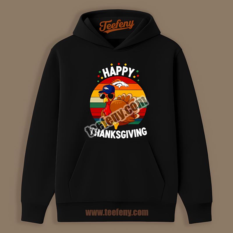 Denver Broncos Thanksgiving Turkey Adults Hoodie Denver Broncos Thanksgiving Turkey Adults Hoodie