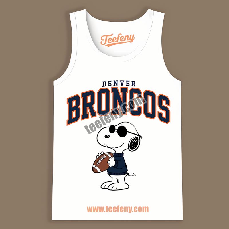 Denver Broncos Vs Cool Snoopy Graphic Tanktop Denver Broncos Vs Cool Snoopy Graphic Tanktop