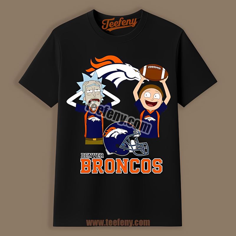 Denver Broncos Vs Rick And Morty Vintage Shirt