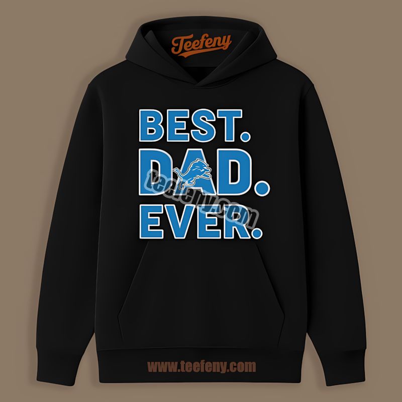 Detroit Lions Best Dad Ever Retro Hoodie Detroit Lions Best Dad Ever Retro Hoodie