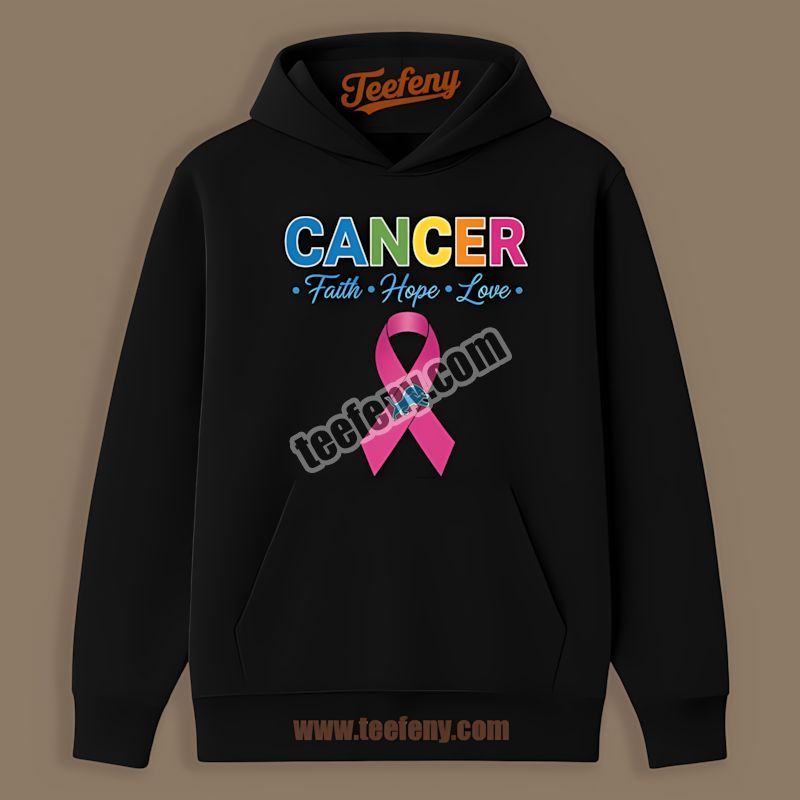 Detroit Lions Cancer Awareness Faith Hope Love Classic Hoodie Detroit Lions Cancer Awareness Faith Hope Love Classic Hoodie