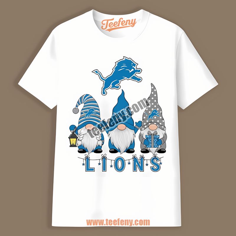 Detroit Lions Christmas Gnomes Classic Shirt