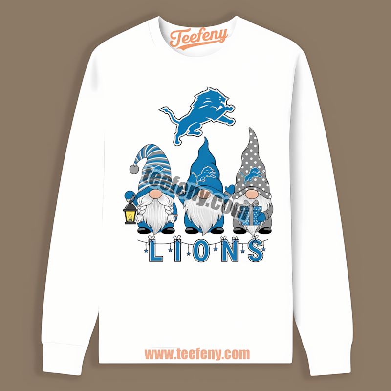 Detroit Lions Christmas Gnomes Classic Long Sleeve Detroit Lions Christmas Gnomes Classic Long Sleeve