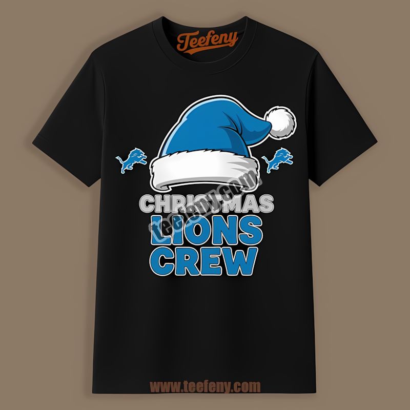Detroit Lions Christmas Lions Crew Unisex Shirt