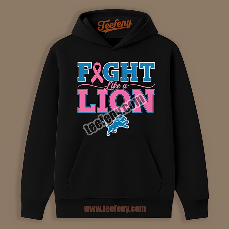Detroit Lions Fight Like A Cowboy Breast Cancer Awareness Sports Hoodie Detroit Lions Fight Like A Cowboy Breast Cancer Awareness Sports Hoodie