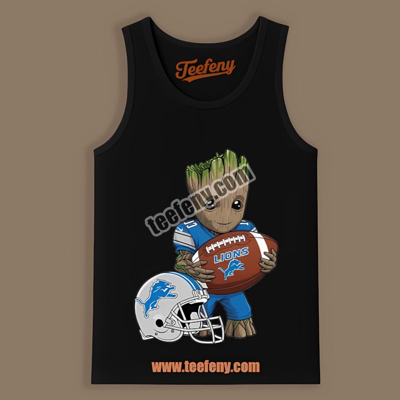 Detroit Lions Groot Football Vintage Tanktop Detroit Lions Groot Football Vintage Tanktop