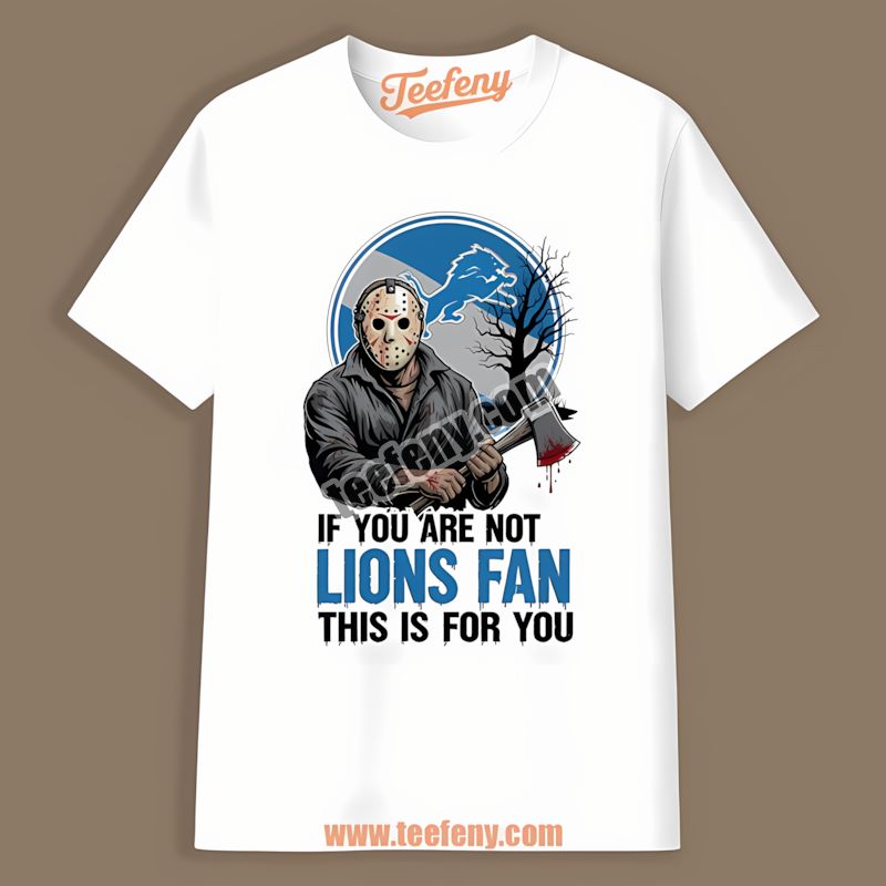 Detroit Lions Halloween Jason Voorhees Regular Shirt