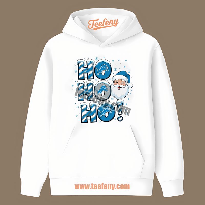 Detroit Lions Ho Ho Ho Santa Christmas Trendy Hoodie Detroit Lions Ho Ho Ho Santa Christmas Trendy Hoodie