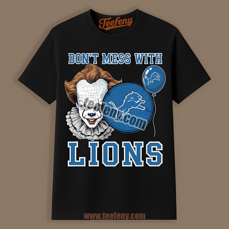 Detroit Lions Pennywise Halloween Regular Shirt