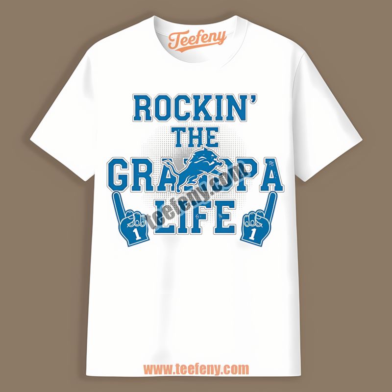 Detroit Lions Rockin The Grandpa Life Vintage Shirt