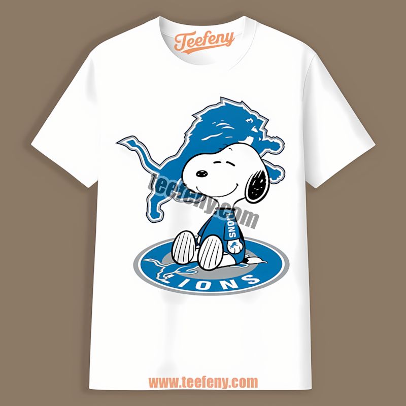 Detroit Lions Snoopy Make Me Drink Vintage Shirt