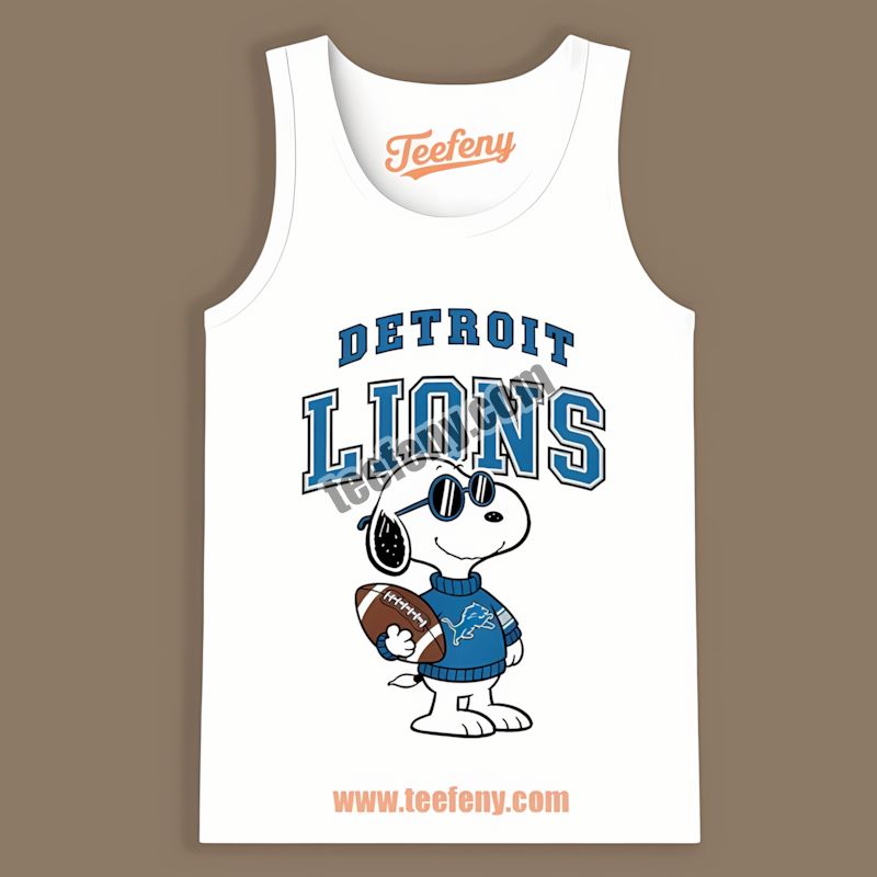 Detroit Lions Vs Cool Snoopy Classic Tanktop Detroit Lions Vs Cool Snoopy Classic Tanktop