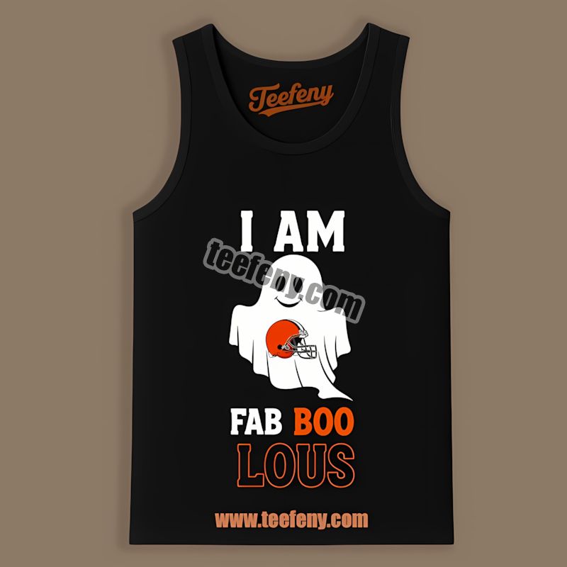 Fab Boo Lous Cleveland Browns Ghost Funny Tanktop Fab Boo Lous Cleveland Browns Ghost Funny Tanktop
