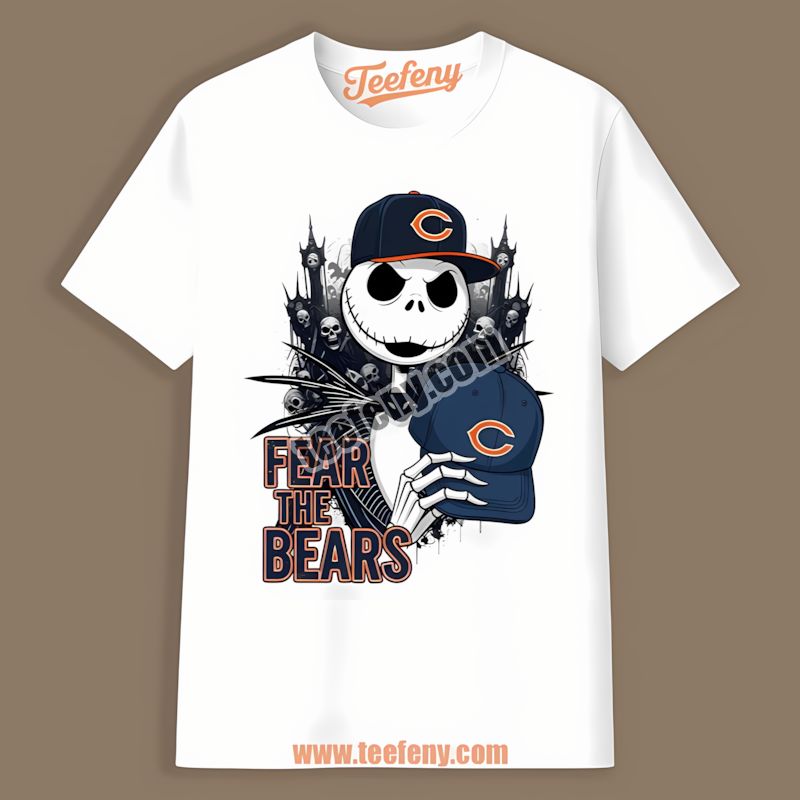 Fear The Chicago Bears Jack Skellington Regular Shirt