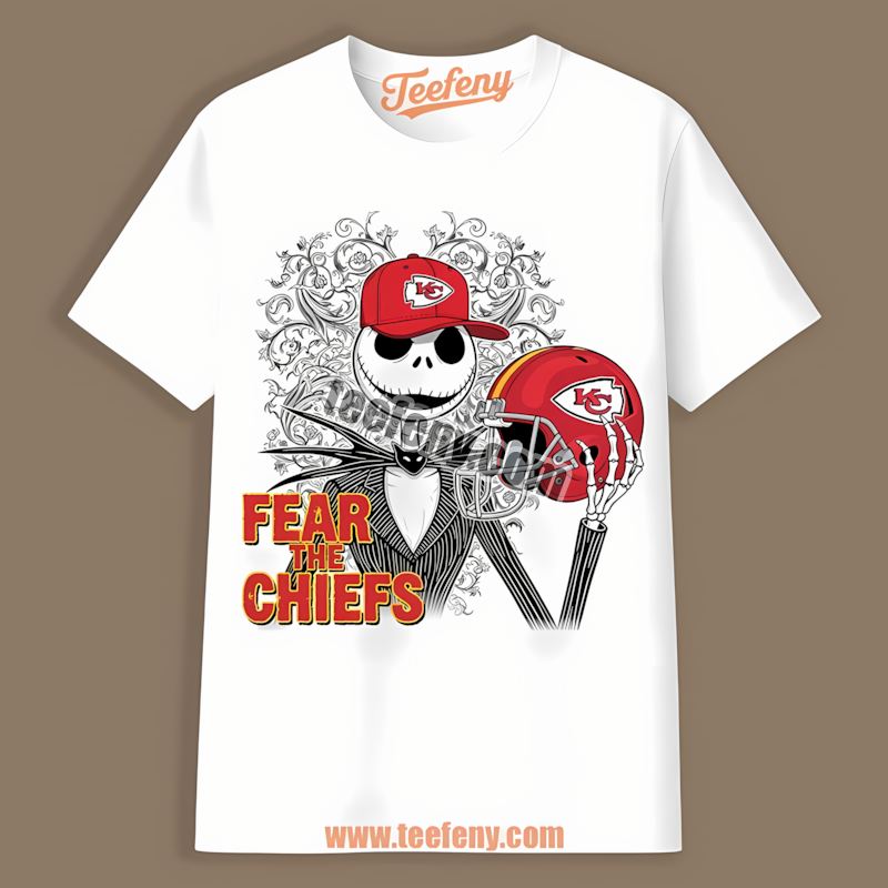 Fear The Kansas City Chiefs Jack Skellington Vintage Shirt