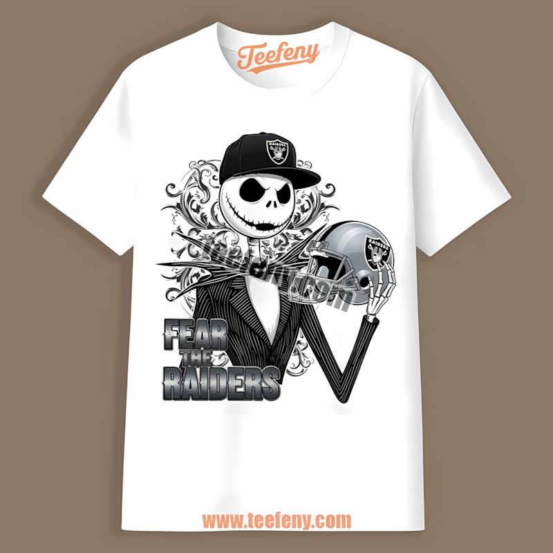 Fear The Las Vegas Raiders Jack Skellington Cotton Shirt