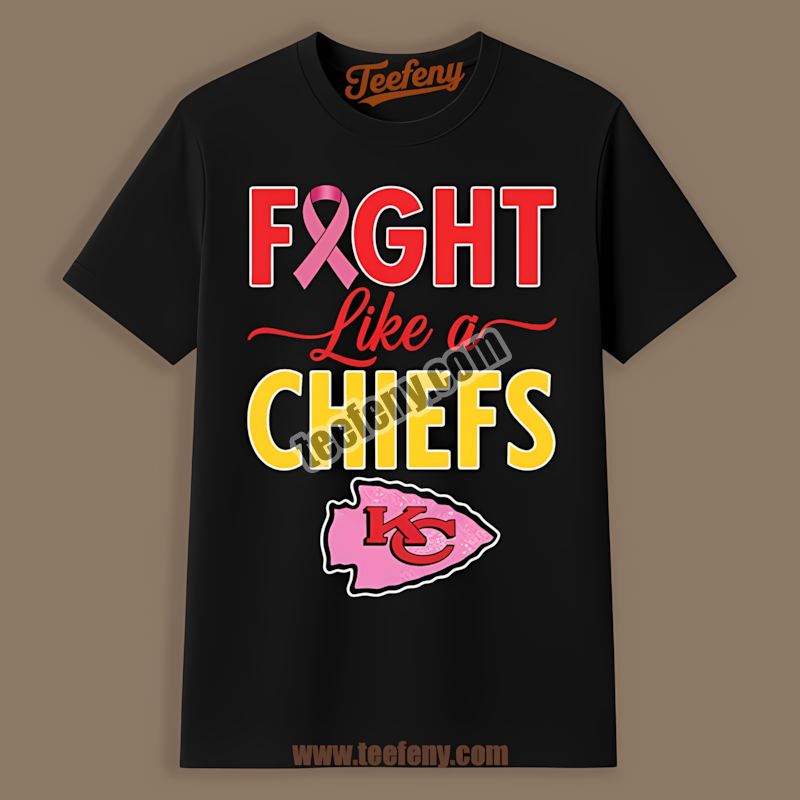 Fight Like A Cowboy Kansas City Chiefs Pink Shirt
