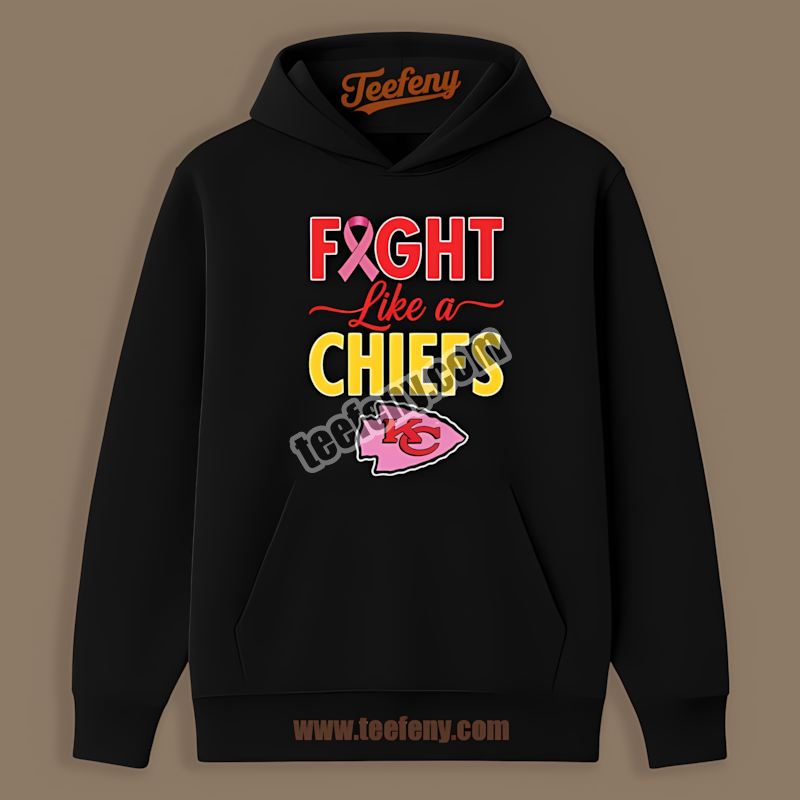 Fight Like A Cowboy Kansas City Chiefs Pink Hoodie Fight Like A Cowboy Kansas City Chiefs Pink Hoodie