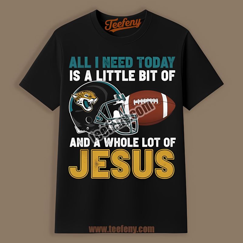 Football And Jesus Jacksonville Jaguars Regular Shirt