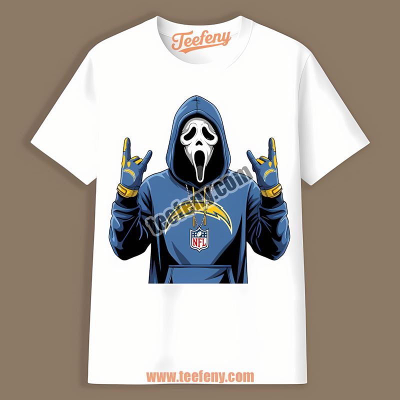 Ghostface Los Angeles Chargers Spooky Retro Shirt