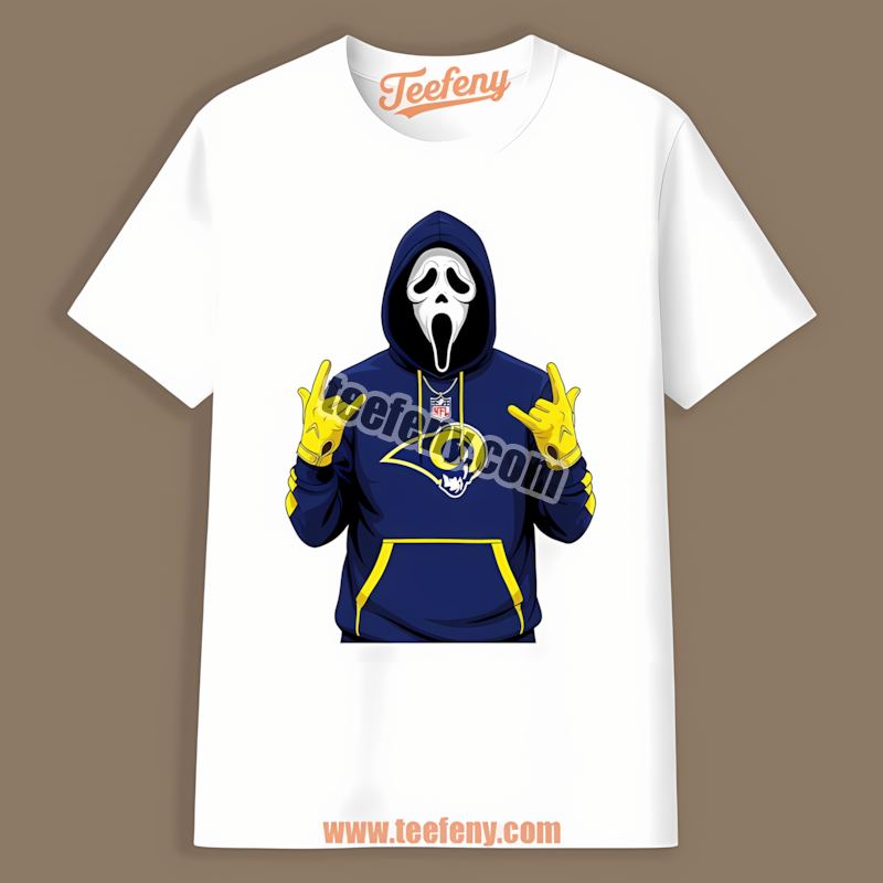 Ghostface Los Angeles Rams Spooky Adults Shirt