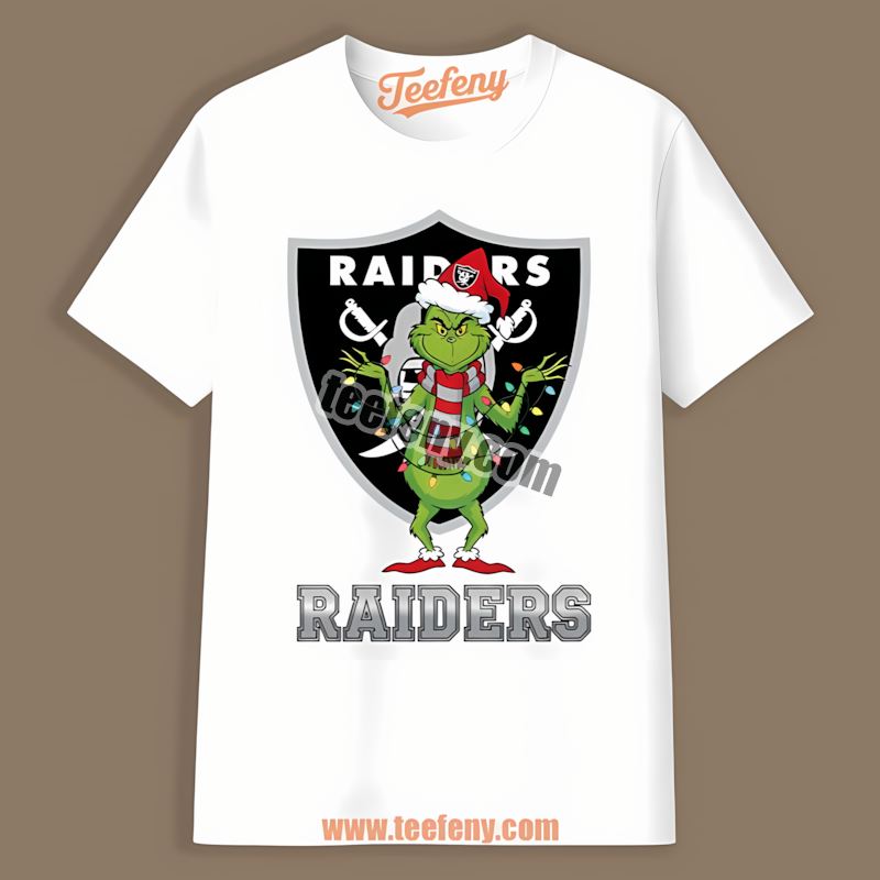 Grinch Christmas Las Vegas Raiders Unisex Shirt