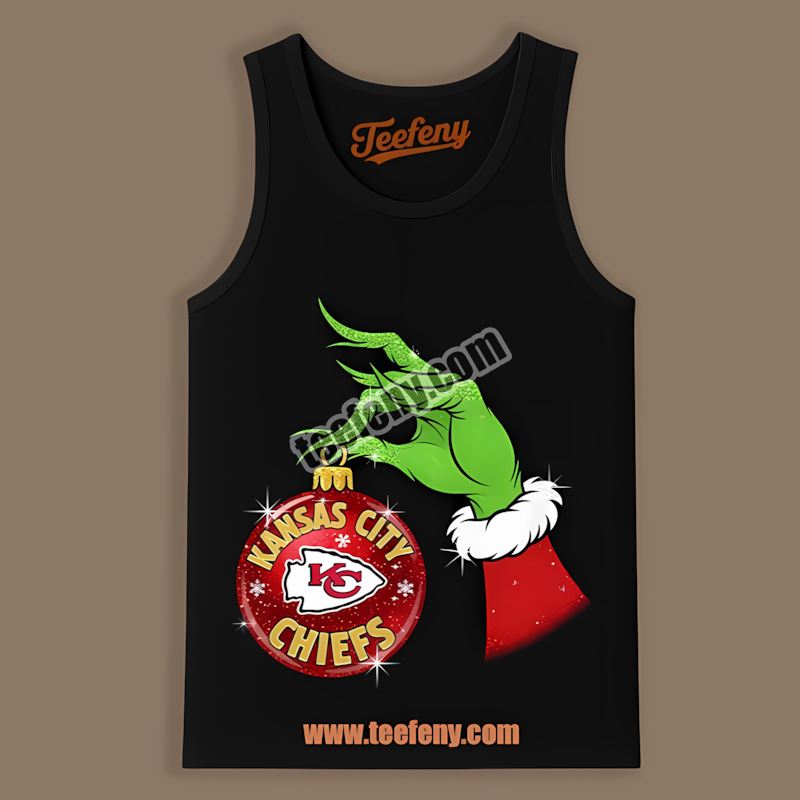 Grinch Hand Holding Kansas City Chiefs Ornament Classic Tanktop Grinch Hand Holding Kansas City Chiefs Ornament Classic Tanktop