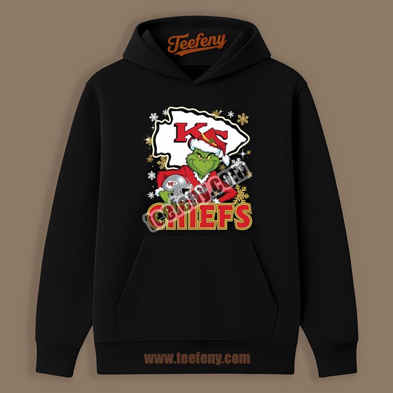 Grinch Holding Kansas City Chiefs Helmet Vintage Hoodie Grinch Holding Kansas City Chiefs Helmet Vintage Hoodie
