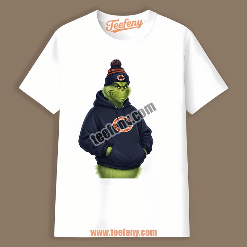 Grinch In Chicago Bears Hoodie Sports Shirt For Fans
