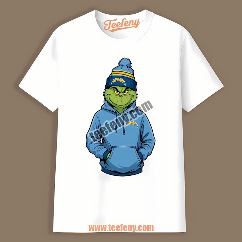 Grinch In Los Angeles Chargers Hoodie Graphic Shirt