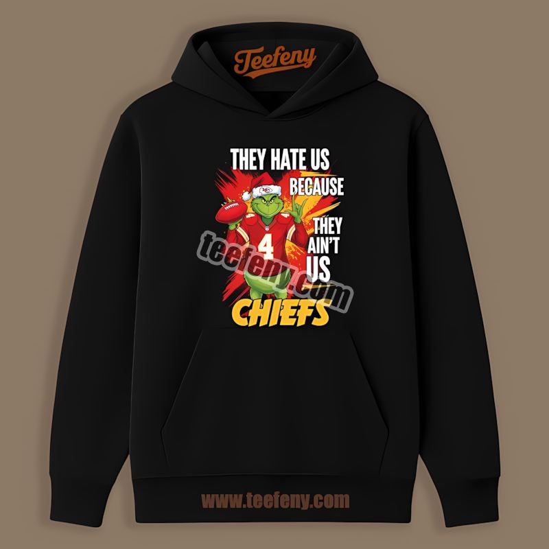 Grinch Kansas City Chiefs They Hate Us Because They Aint Us Regular Hoodie Grinch Kansas City Chiefs They Hate Us Because They Aint Us Regular Hoodie