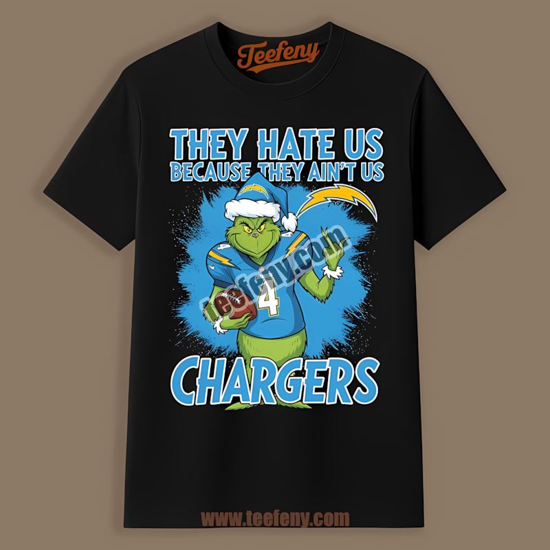 Grinch Los Angeles Chargers They Hate Us Because They Aint Us Vintage Shirt