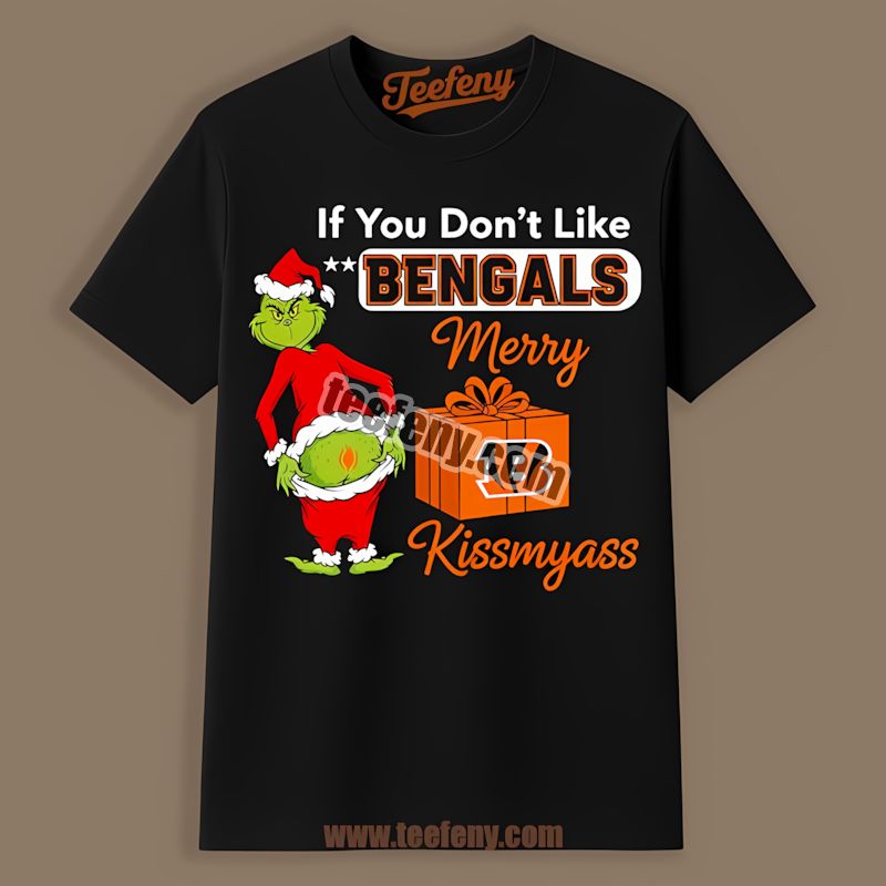 Grinch Merry Kissmyass Cincinnati Bengals Classic Shirt