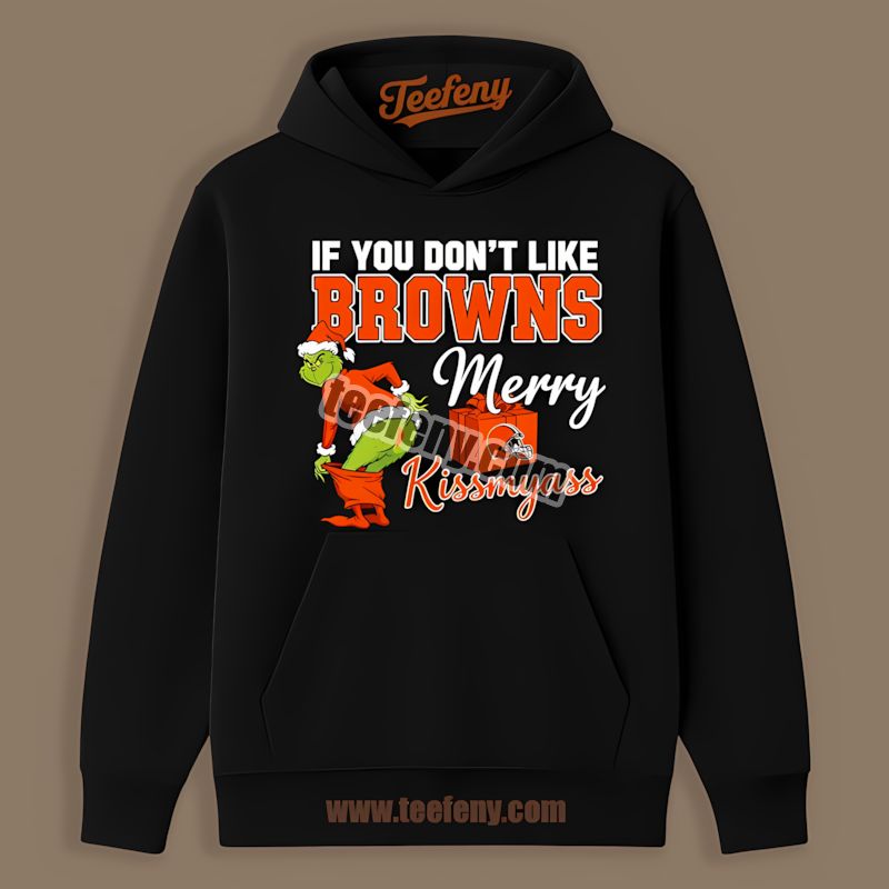 Grinch Merry Kissmyass Cleveland Browns Classic Hoodie Grinch Merry Kissmyass Cleveland Browns Classic Hoodie