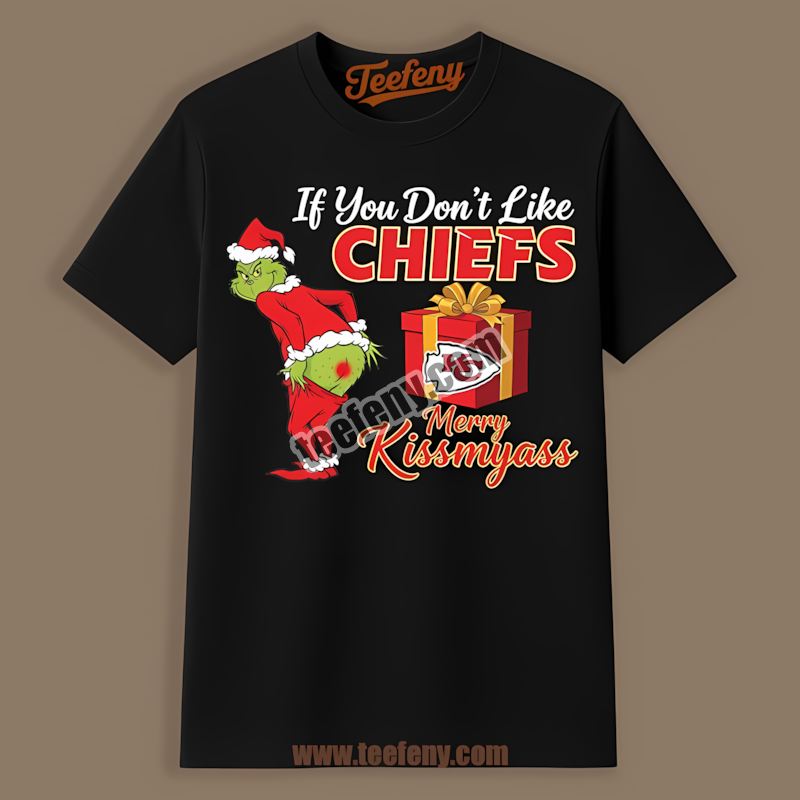 Grinch Merry Kissmyass Kansas City Chiefs Color Shirt