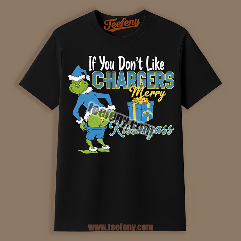 Grinch Merry Kissmyass Los Angeles Chargers Regular Shirt