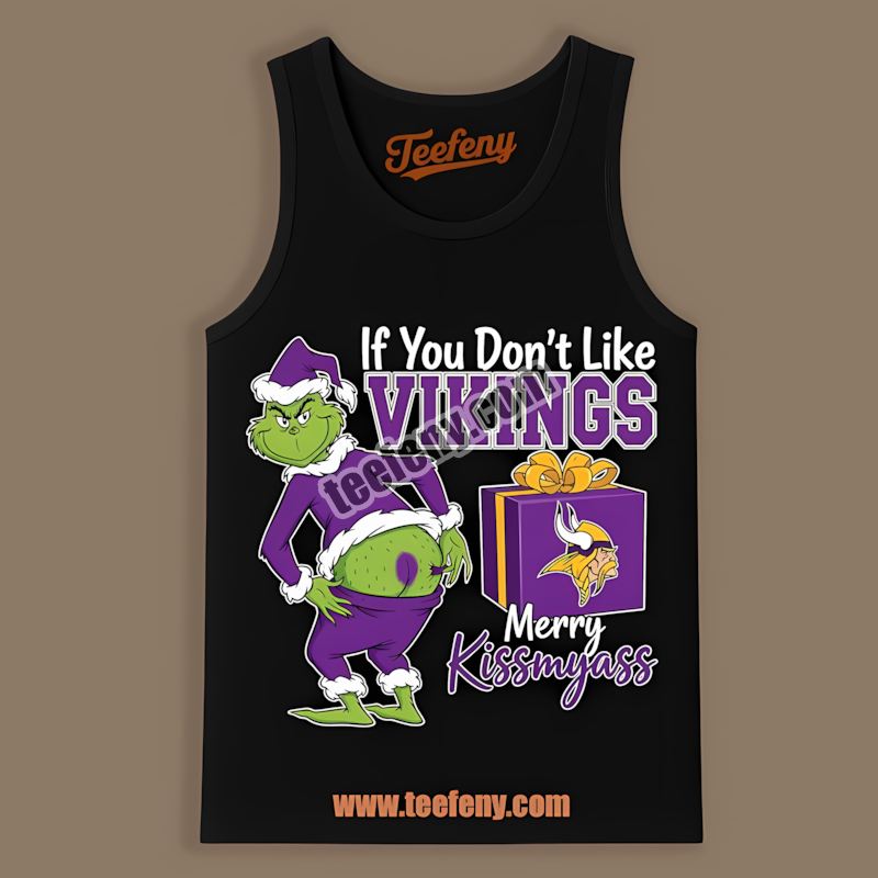 Grinch Merry Kissmyass Minnesota Vikings Classic Tanktop Grinch Merry Kissmyass Minnesota Vikings Classic Tanktop